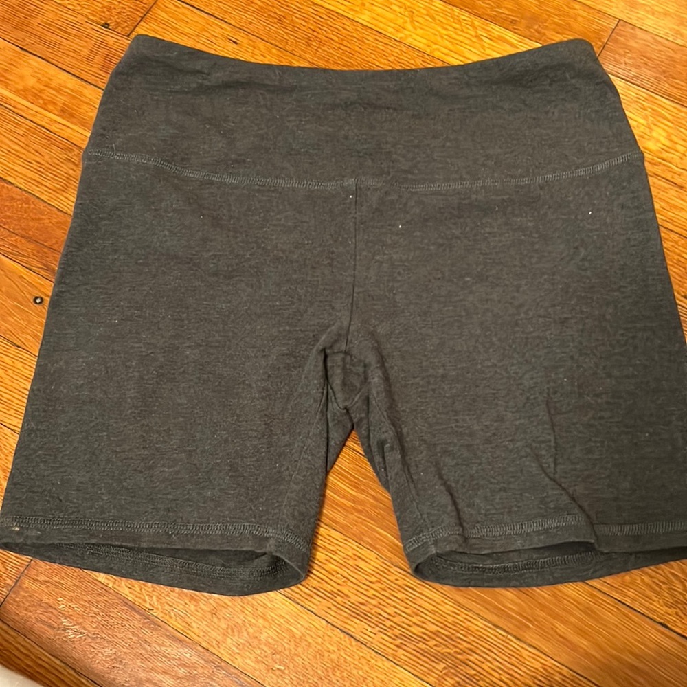 Gray bike shorts